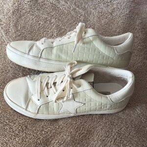 Vintage Havana Cream Textured Sneakers